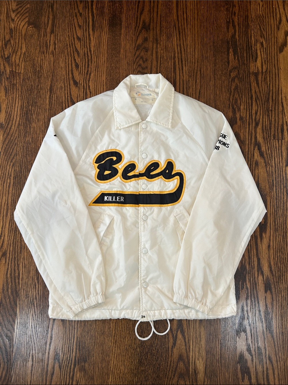 Vintage 80s Snap Button Coaches Jacket